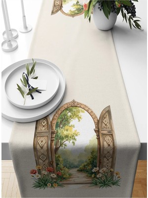 Bertille Home Ramazan Serisi 140X40 cm Dijital Baskılı Runner (Ramadan)