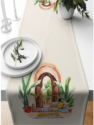Bertille Home Ramazan Serisi 140X40 cm Dijital Baskılı Runner (Ramadan)