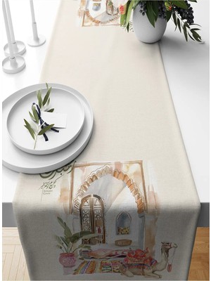 Bertille Home Ramazan Serisi 140X40 cm Dijital Baskılı Runner (Ramadan)