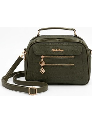 Mg Concept Kadın Omuz Çantası – Deri Görünümlü Çok Gözlü Fermuarlı Çapraz Askılı Günlük Şık Çanta Siyah Parlak Vizon Süt Kahve Koyu Kahve