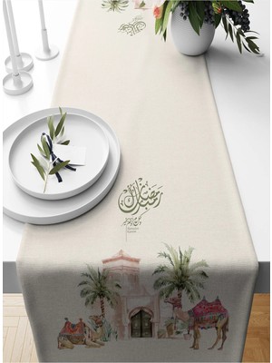 Bertille Home Ramazan Serisi 140X40 cm Dijital Baskılı Runner (Ramadan)