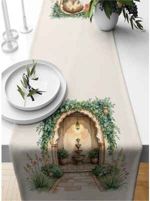 Bertille Home Ramazan Serisi 140X40 cm Dijital Baskılı Runner (Ramadan)