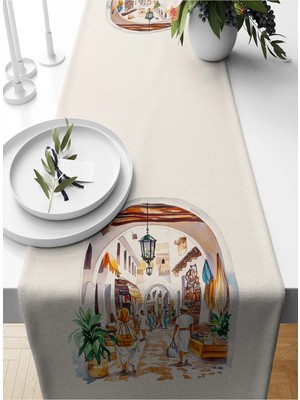 Bertille Home Ramazan Serisi 140X40 cm Dijital Baskılı Runner (Ramadan)