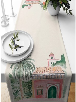 Bertille Home Ramazan Serisi 140X40 cm Dijital Baskılı Runner (Ramadan)