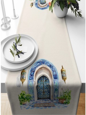 Bertille Home Ramazan Serisi 140X40 cm Dijital Baskılı Runner (Ramadan)