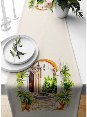 Bertille Home Ramazan Serisi 140X40 cm Dijital Baskılı Runner (Ramadan)