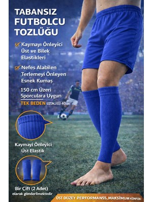 Hn Sport Tekmelik Tutucu Tozluk Tabansız Futbolcu Tozluğu Beyaz | Kaymaz Elastik, Nefes Alabilen Esnek Kumaş