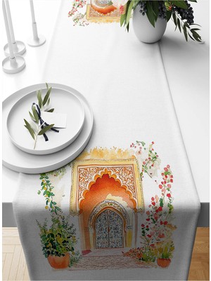 Bertille Home Ramazan Serisi 140X40 cm Dijital Baskılı Runner (Ramadan)