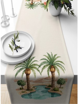 Bertille Home Ramazan Serisi 140X40 cm Dijital Baskılı Runner (Ramadan)