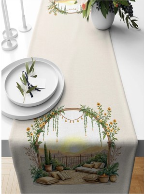 Bertille Home Ramazan Serisi 140X40 cm Dijital Baskılı Runner (Ramadan)