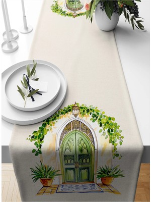 Bertille Home Ramazan Serisi 140X40 cm Dijital Baskılı Runner (Ramadan)