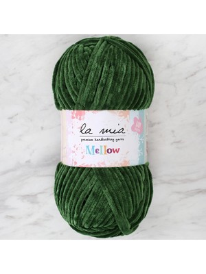 Pazarcan La Mia Mellow Yeşil Kadife El Örgü Ipi - Bebek Kıyafetleri Için Ideal