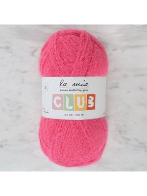 Pazarcan La Mia Club Koyu Pembe El Örgü Ipi - Yumuşak Kaliteli