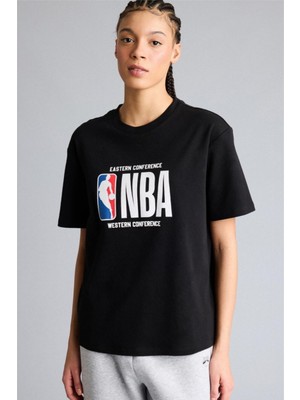 DeFacto NBA Wordmark Relax Fit Kısa Kollu Tişört G0717AX26SP