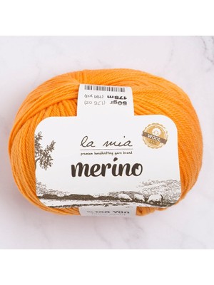 Pazarcan La Mia Merino Turuncu El Örgü Ipi - Yumuşak Güvenilir