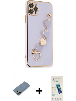 İlk El Grup Ieg™ iPhone 11 Pro Max Kılıf Nova Işık Prime - Şeffaf Pasifik Cam Ekran Koruyucu + Açık Yeşil Metal Kamera Lens Koruma Cam