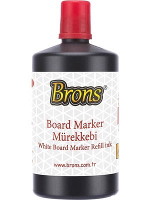  brons tahta kalemi mürekkebi 250 cc kırmızı br-9152 (4 lü paket)