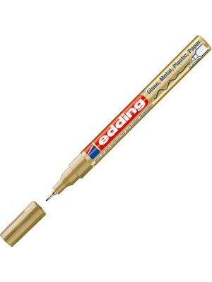 Edding 780Cr Markör Boya Kalemi (Hobi Ve Sanat Kalemi) 0.8 Mm Yuvarlak Uçlu Altın (10 Lu Paket)