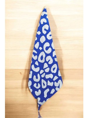 Mira Home Wild Blue 90X150 cm Desenli Mavi-Beyaz %100 Pamuklu Banyo Havlusu
