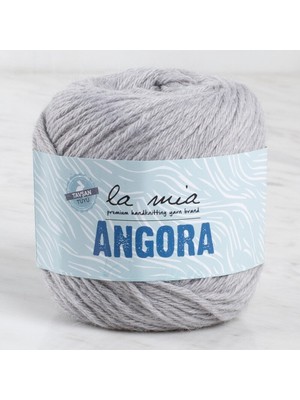 Pazarcan La Mia Angora Gri El Örgü Ipi - Yumuşak Hafif Örgü Malzemesi