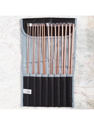 Pazarcan 35 cm Örgü Şişi Seti - 8 Farklı Boyut