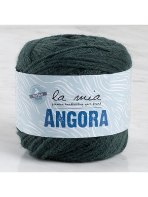 Pazarcan La Mia Angora Koyu Yeşil El Örgü Ipi - 50GR Yumuşaklık