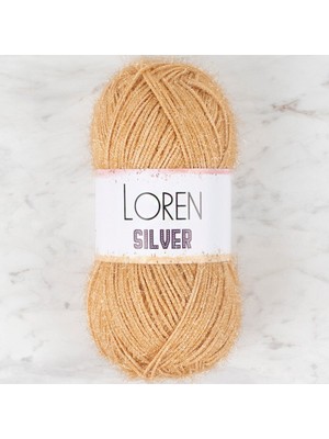 Pazarcan Silver Bej El Örgü Ipi - Yumuşak Işıltılı