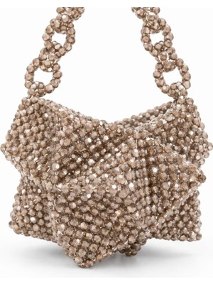 Pazarcan El Yapımı Ricotta Mandorla Abiye Çanta