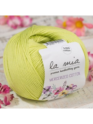 Pazarcan La Mia Yeşil Mercerized Pamuk El Örgü Ipi - 150 (33587)