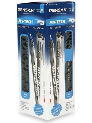 Pensan 2210 Tükenmez Kalem Seti 25'li Mavi 1.0 mm Ölçülerle Keskin Yazım Deneyimi