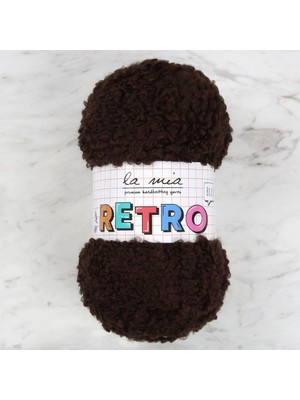 Pazarcan La Mia Koyu Kahve El Örgü Ipi - Yüksek Kalite