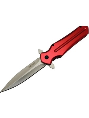 Derin Stok 4223 Kırmızı Kamp Çakı 21CM- Yarı Otomatik, Kemerlikli