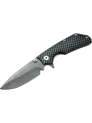 Derin Stok Damascus Dms 2 16 Gri Kamp Çakı 21CM- Yarı Otomatik, Kemerlikli, Metal Sap