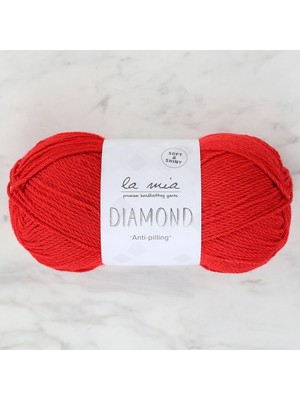 Pazarcan La Mia Diamond Kırmızı El Örgü Ipi - Anti-Pilling Özellikli