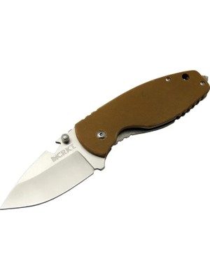 Derin Stok Crkt 3329 Brw Heat Kamp Çakı 18CM - Metal Sap, Kılıflı, Açacaklı, Perçinli