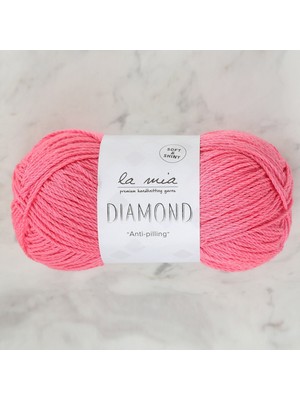 Pazarcan La Mia Diamond Fuşya El Örgü Ipi - Yumuşak Tüylenmez