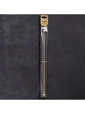 Pazarcan Addi 35 cm 2mm Bambu Örgü Şişi - Doğal Pürüzsüz