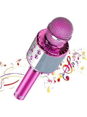 Pazarcan Kablosuz Hoparlörlü Bluetooth Karaoke Mikrofonu