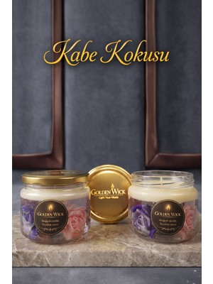 Moresun Golden Wick Kabe Kokulu Gül Kavanoz Mum. 1 Adet