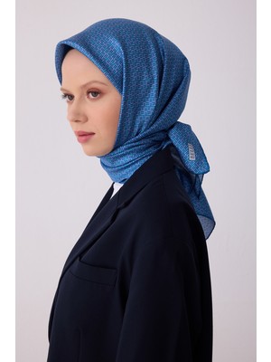 Belli Klasik Desen Ipek Twill Eşarp  - 2026 Ilkbahar-Yaz (T)  4317-50