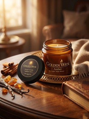 Moresun Golden Wick Amber %100 Doğal Soya Wax