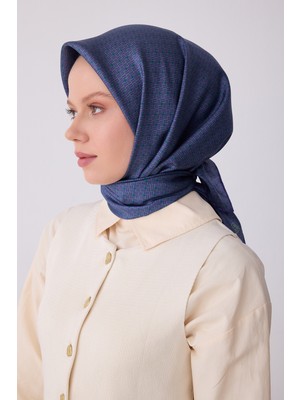 Belli Klasik Desen Ipek Twill Eşarp  - 2026 Ilkbahar-Yaz (T)  4317-87