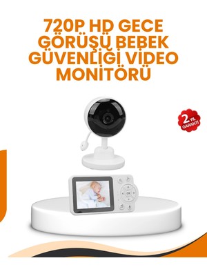 Pazarcan Ebeveyn Kontrollü 2.8 Inç Bebek Monitörü Güvenli Izleme