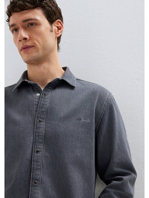 Mavi Roy Antrasit Jean Gömlek 0210496-A2097
