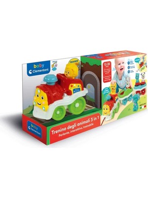 Butik Mey Ithalat® 17848 Baby Clementoni - Bebek Hayvanlar Treni +9 Ay