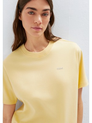 Mavi Mavi Logo Baskılı Sarı Tişört 1613882-70027