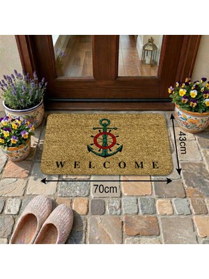 Çapa Desenli Kapı Önü ve Iç Mekan Paspası