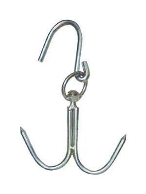 HERŞEYBURDAMODA 8 mm Kasap Et Kancası - 239LI Dönerli Set - Paslanmaz Çelik - Et Işleme - Hijyenik - Düzenli - Daya