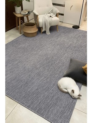 Melaris Halı Berena Naturel Jüt Halı Örme Kilim Sisal Hasır Halı Mutfak Balkon Halısı
