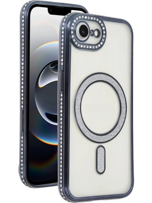 Sb Shopping Iphone 16E Joke Simli Magneticsafe Kılıf - Siyah